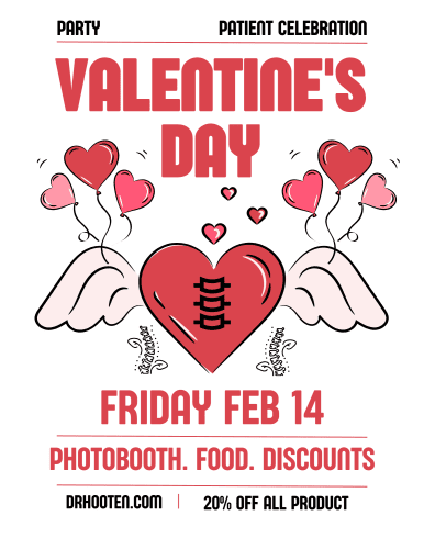 Cream Illustrated Valentine's Day Flyer