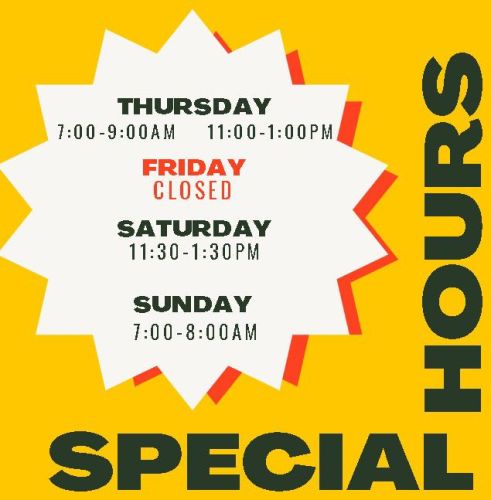 Hooten Special Hours